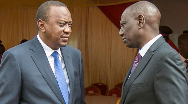 Image result for uhuru with Ruto