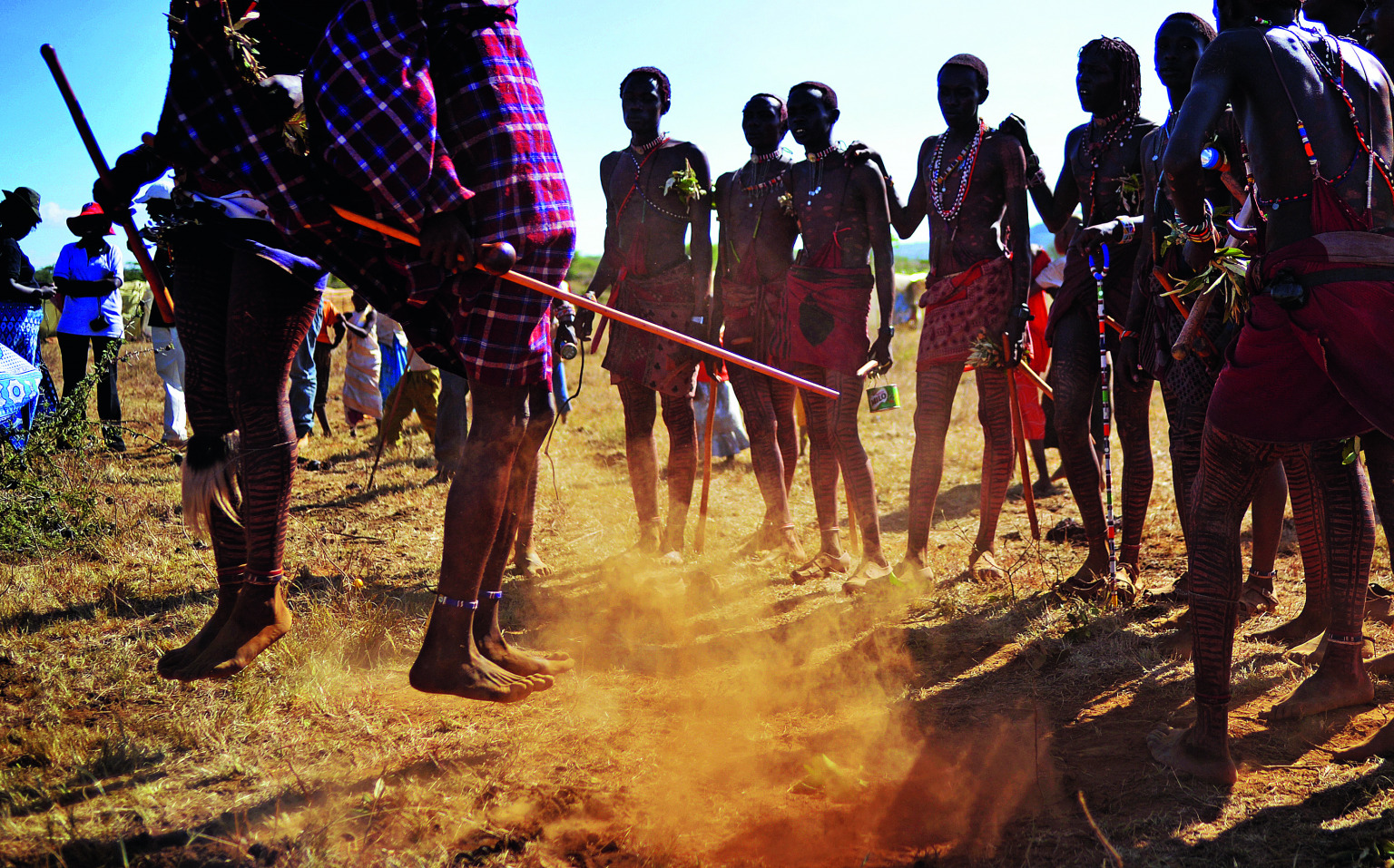 Племя знаменитая. Nomad Masai people.