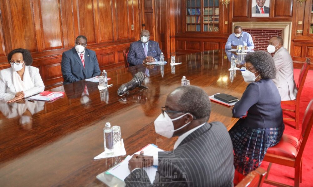 President Kenyatta Receives 2020 KCSE Results