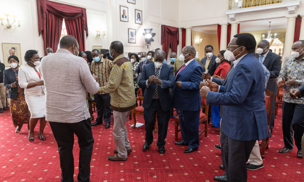 Uhuru Host Luo Leaders In State House, Promised To Leave A Strong Legacy Together With Raila