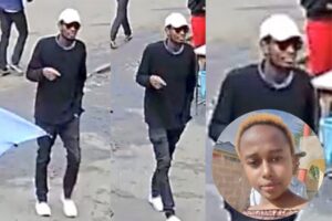 Photo of a man believed to be the killer of Rita Waeni captured on a CCTV footage.