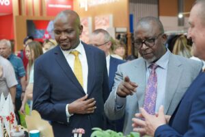 Former Trade Minister Moses Kuria and Agriculture CS Mithika Linturi in Belarus, we have attended the prestigious 33rd International Specialized Exhibition BELAGRO –2023.