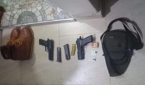 Detectives recover pistol believed was used in the murder of slain MP Charles Ong'ondo Were. Also recovered is a bag and shoes worn by a prime suspect on the day of the murder.