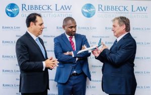 Ribbeck Law Chartered Founding Partner Manuel von Ribbeck (left) In Kenya. March 2021.