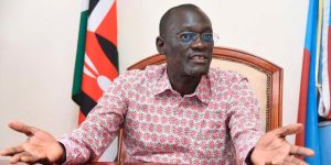 Former Turkana County Governor Josphat Nanok, who was the Director General of President-elect William Ruto’s Presidential campaign during an interview at his office in Lodwar town, Turkana County on March 25, 2022.