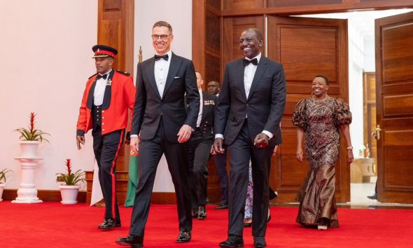 President William Ruto hosted Finland’s Alexander Stubb Hosted and his spouse Suzanne Innes-Stubb for State Banquet, State House, Nairobi.