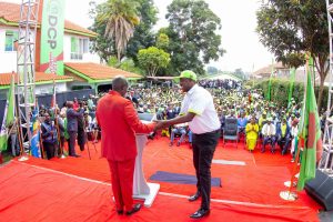Malala and Gachagua during the The Democracy for the Citizens Party (DCP) launch.