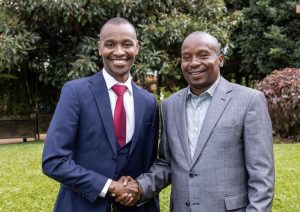 Samidoh and DP Kindiki during the meeting with Mt Kenya musicians.