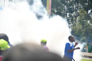 The streets of Kakamega town after police fired teargas to disperse supporters of Democracy for the Citizens Party on May 24, 2025.