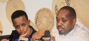 Boniface and Agather recounting their ordeal in a press address to the international press corps in Nairobi.