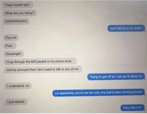 Another screenshot of an alleged text message between Perry and his accuser.