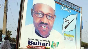 After three failed attempts, Buhari won victory at the polls in 2015