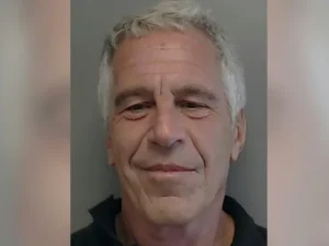 Jeffrey Epstein died by suicide in a New York prison in 2019 -- but some supporters of Donald Trump believe he was murdered (HO)HO/Florida Department of Law Enforcement/AFP 