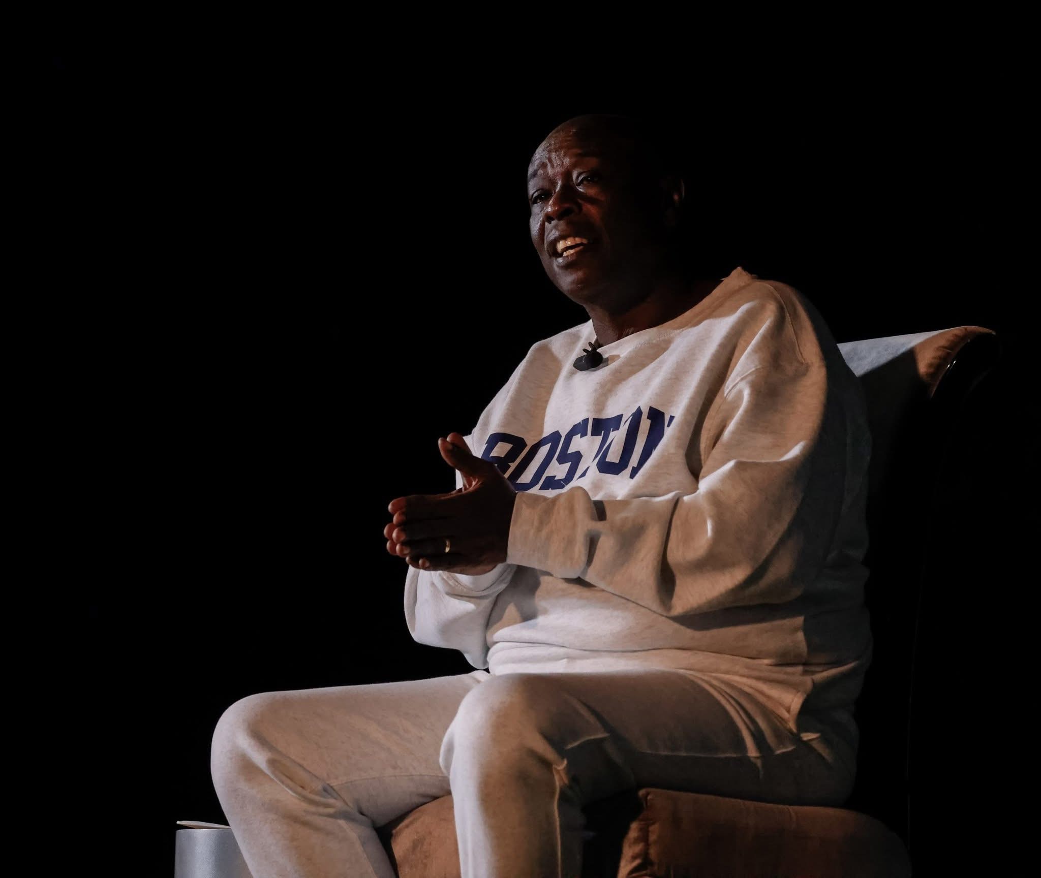Ex DP Rigathi Gachagua during interview in Boston