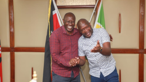 Dr Eric Mutai, governor of Kericho, and his deputy, Eng Fred Kirui In the past.