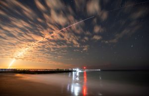 The sheer number of Starlink satellites, and their proximity to Earth, provides fast and reliable internet connectivity even in remote locations. Here, a SpaceX rocket in February carries Starlink satellites into space from Cape Canaveral. REUTERS/Sam Wolfe