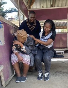 Mwabili’s family when they had gone to record a missing person report with the police in Nairobi.