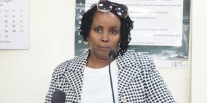 Ms Winfred Gathagu, a former Nairobi Finance County Executive Committee Member at the Anti- Corruption Court on July 28 2025. 