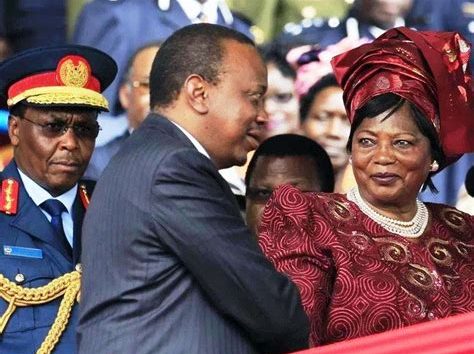 Mama Ngina and Muhoho Kenyatta.
