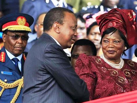 Mama Ngina and Muhoho Kenyatta.