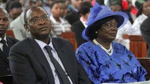 Mama Ngina and Muhoho Kenyatta.