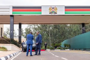 President Ruto gives former President Uhuru Kenyatta a tour of the revamped State House
