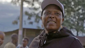 As part of her outreach work, Baby Girl hands out condoms on the streets near Lake Naivasha in Nakuru county