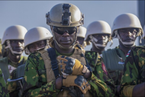 Kenyan police in Haiti.