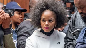 Nandipha Magudumana, seen here in court in 2023, was a celebrity skin doctor