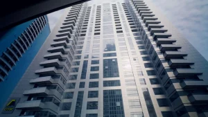 Warsan Tower in Dubai, from which Monic Karungi fell in May 2022
