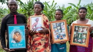 Monic's family in rural Uganda say Monic always had the ambition to seek a better life