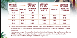Mombasa Commuter Rail Service / PCS