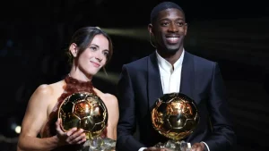 Ousmane Dembele and Aitana Bonmati won the men's and women's Ballon d'Or awards