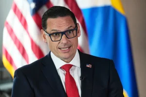 U.S. Secret Service Special Agent in Charge Matt McCool is interviewed in the agency’s New York Field Office, in the Brooklyn borough of New York, Monday, Sept. 22, 2025. (AP Photo/Richard Drew)