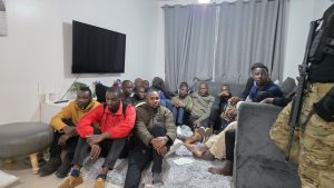 Some of the 21 Kenyans who were found at the Great Wall Apartments in Athi River were waiting to be processed to travel to Russia. (Photo: DCI)