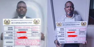 Michael Otieno Owano and Kelvin ‘Sonko’ Otieno while in police custody.