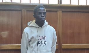 Seth Mwabe Okwanyo during a court appearance.