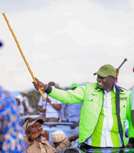 Rigathi Gachagua on a campaign trail.