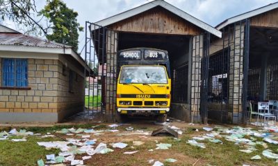 Papers strewn at Litein Boys High School after students went on the rampage, in this photo taken on September 22, 2025.