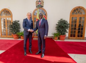 President Ruto and Patrick in State House.