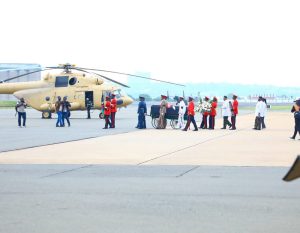 NIS aircraft which lifted Rt. Hon. Raila Odinga's body from Kisumu International Airport to Jomo Kenyatta Grounds in Mamboleo. 