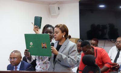 SHA CEO Dr Mercy Mwangangi takes oath before being questioned by MPs over unsupported board payments and irregular legal fees, October 22, 2025. /PARLIAMENT