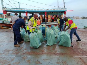 Some of the 1024 kilograms of synthetic drugs seized from six Iranian crew members aboard an Iranian Vessel worth Sh8.2billion some 650 km off the shore of Mombasa.