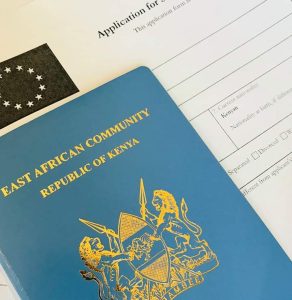Kenyan passport.