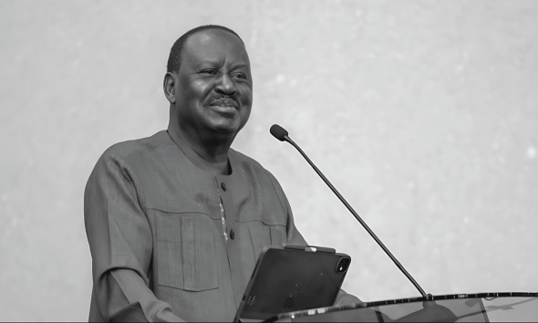 The late Raila Odinga during a past function.