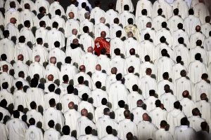 Members of the clergy attend a Mass for the Jubilee of Choirs celebrated by Pope Leo XIV, in Saint Peter's Square, at the Vatican. REUTERS