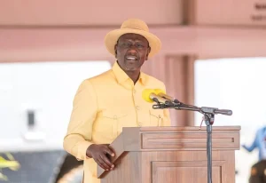 President William Ruto at a past event.
