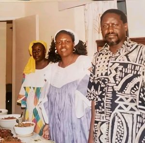 A TBT photo of Kisumu Women Rep Ruth Odinga( Right), her late sister Bery Achieng, and former Prime Minister Raila Odinga.