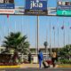 Travelers at Jomo Kenyatta International Airport in Nairobi.