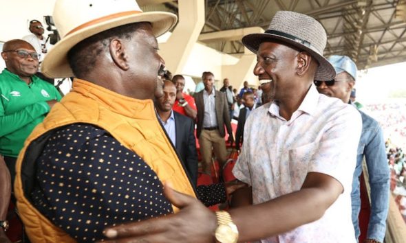 Ruto Set to Dominate ODM@20 in Mombasa, Positioning Himself as Raila Odinga’s Political Heir Ahead of 2027
